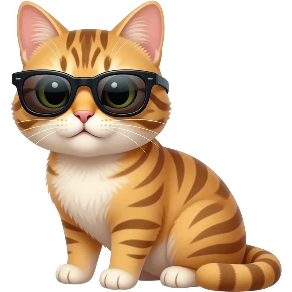 Cat wearing sunglasses emoji