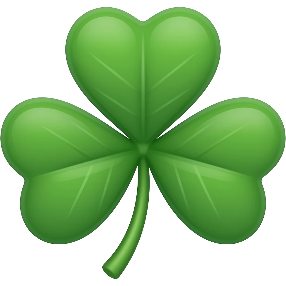 Un trebol de 5 hojas como el de black clover emoji