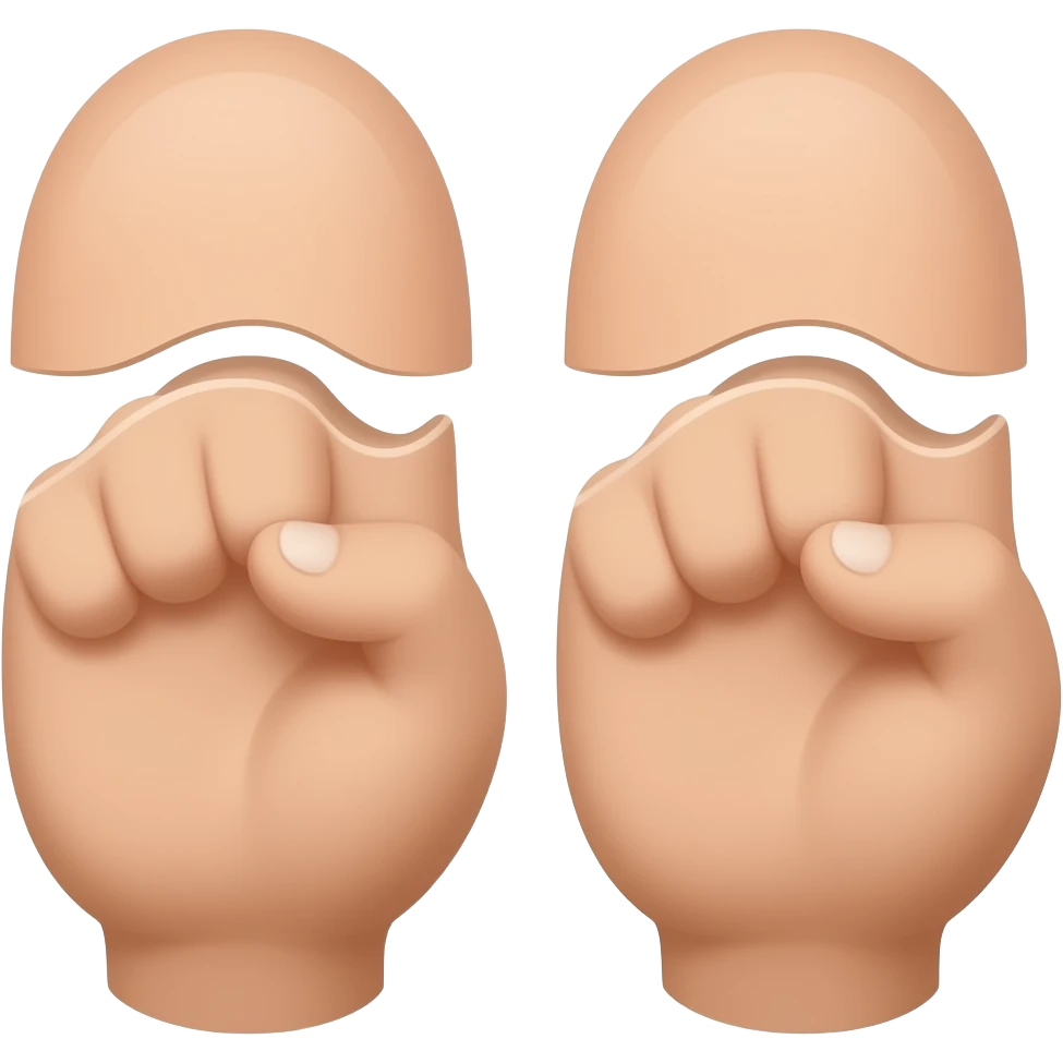 split fingers emoji