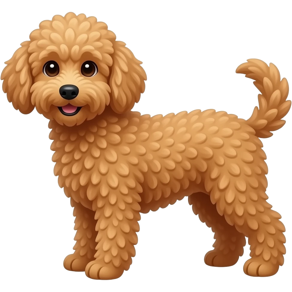 Ginger labradoodle emoji