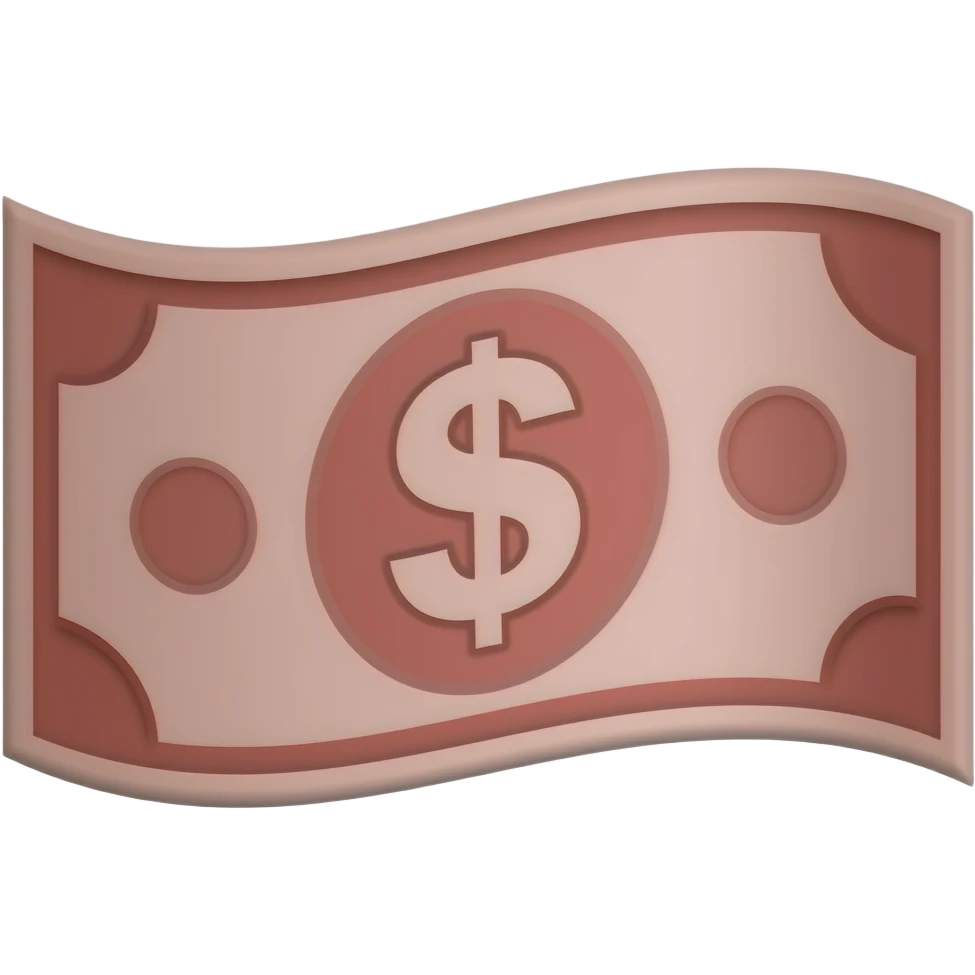 red dollar emoji
