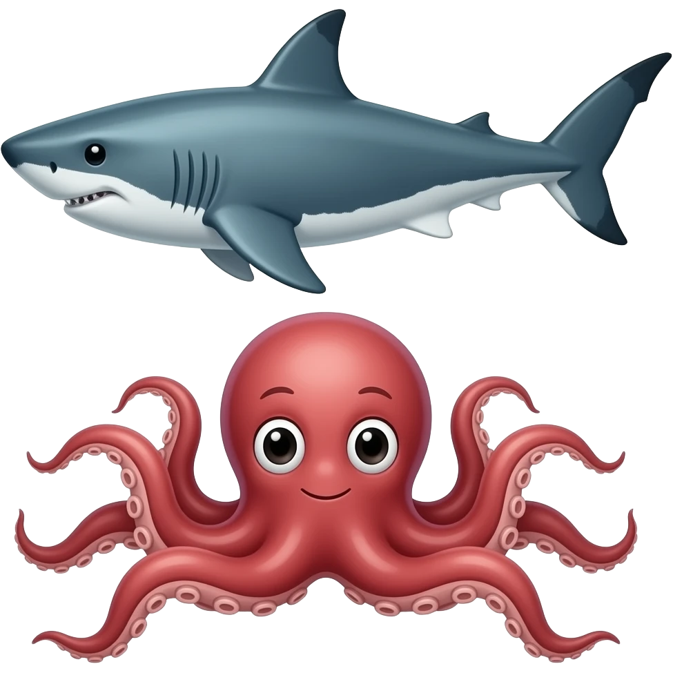 🦈🐙 emoji
