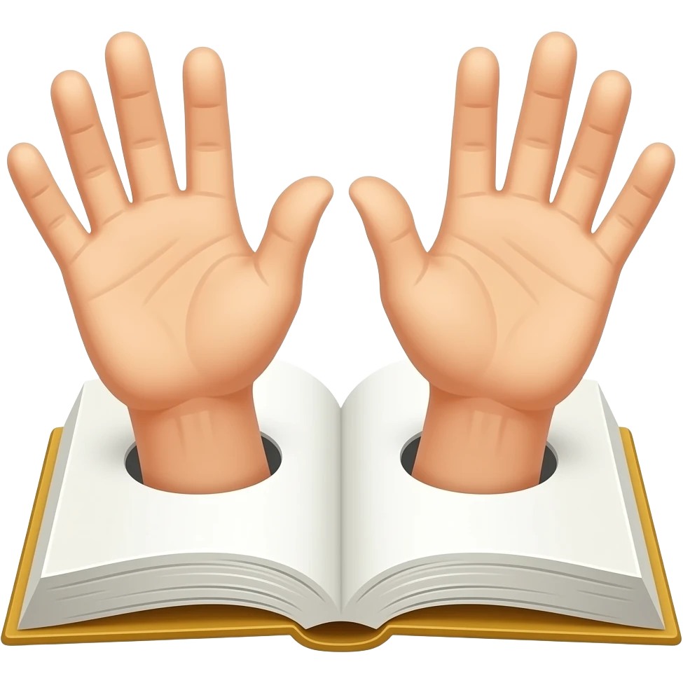 Хай з книги торчать руки emoji