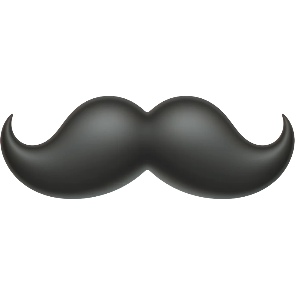 mustache emoji