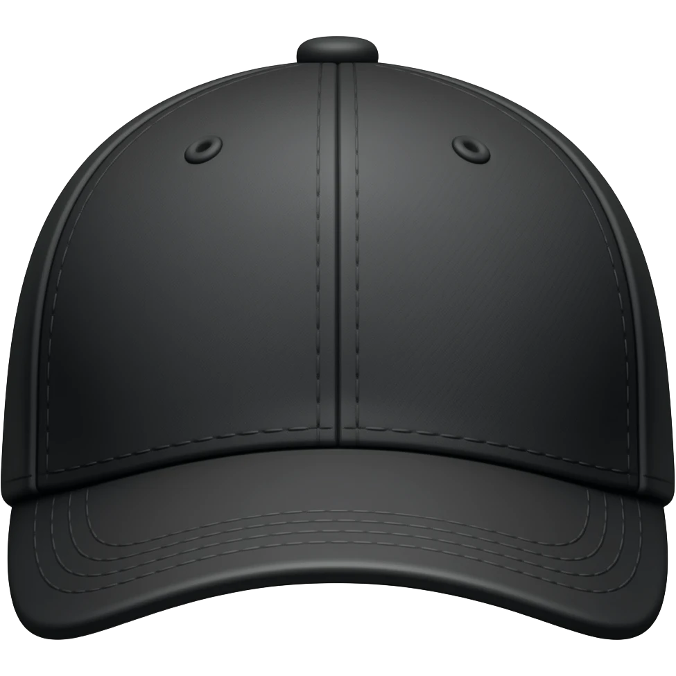 BLACK FLAT CAP emoji