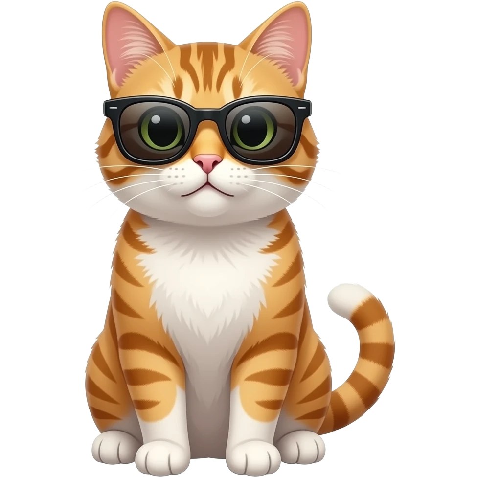 Cat wearing sunglasses emoji