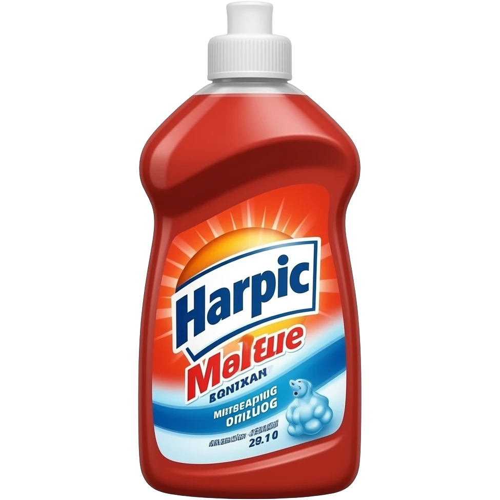 red harpic bottle emoji