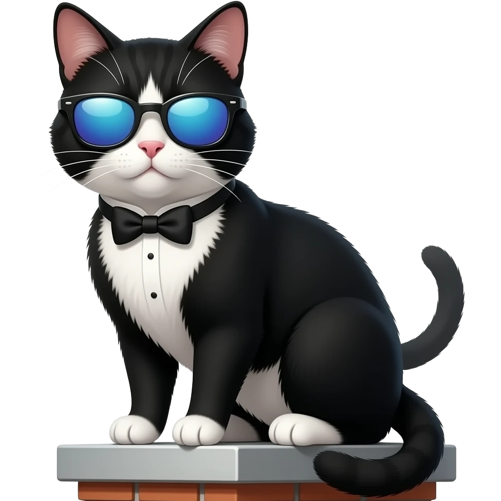 Cat wearing sunglasses emoji