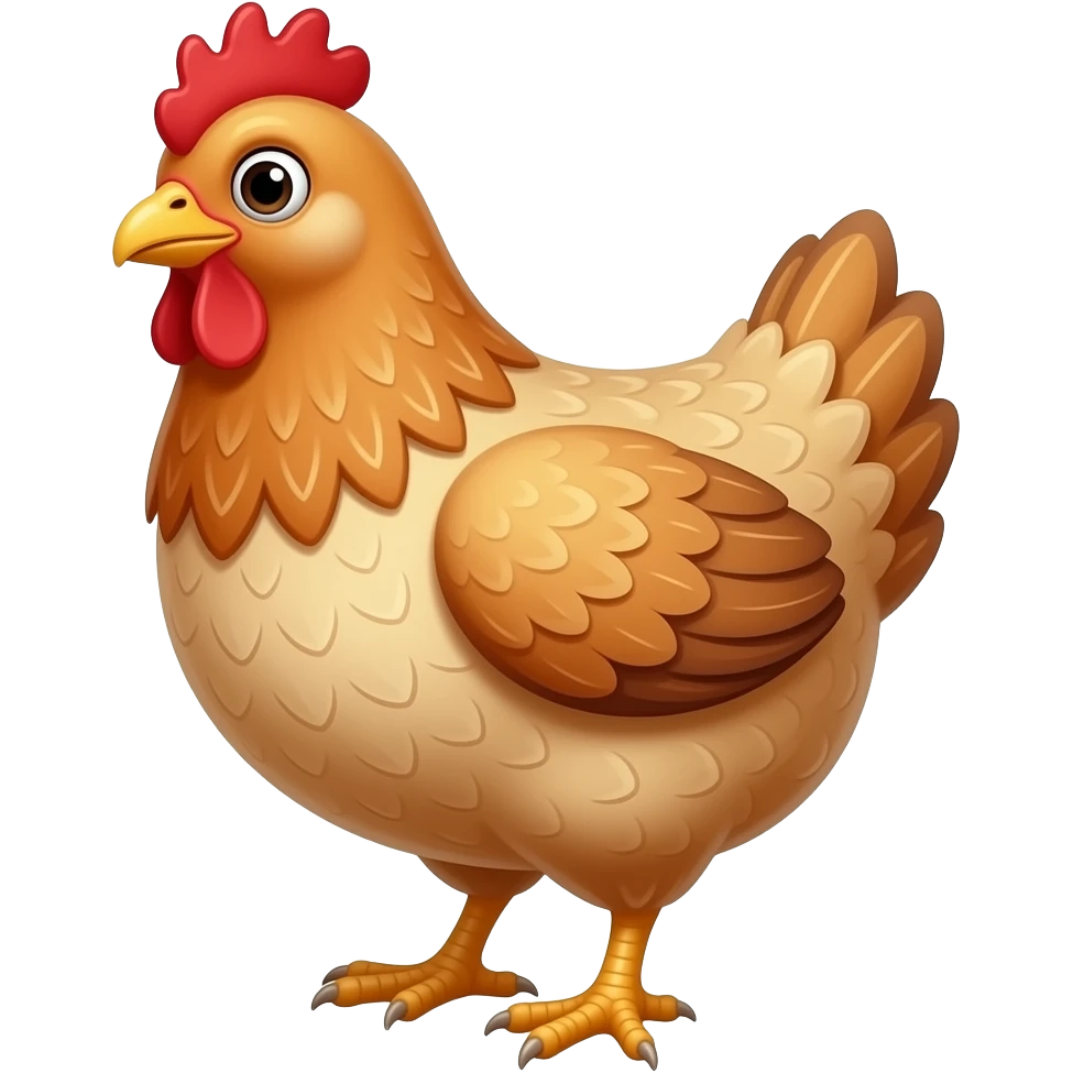 Cartoon hen emoji