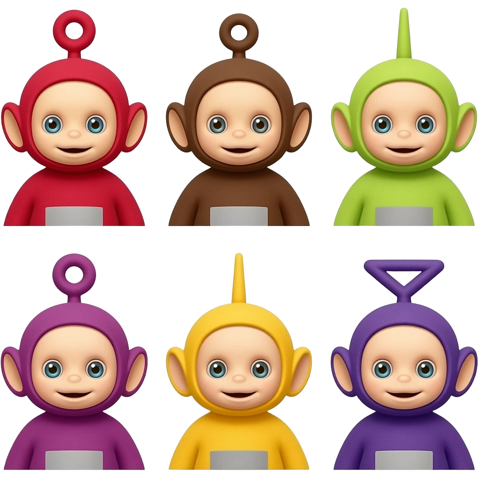 Make it 6 teletubbies emoji