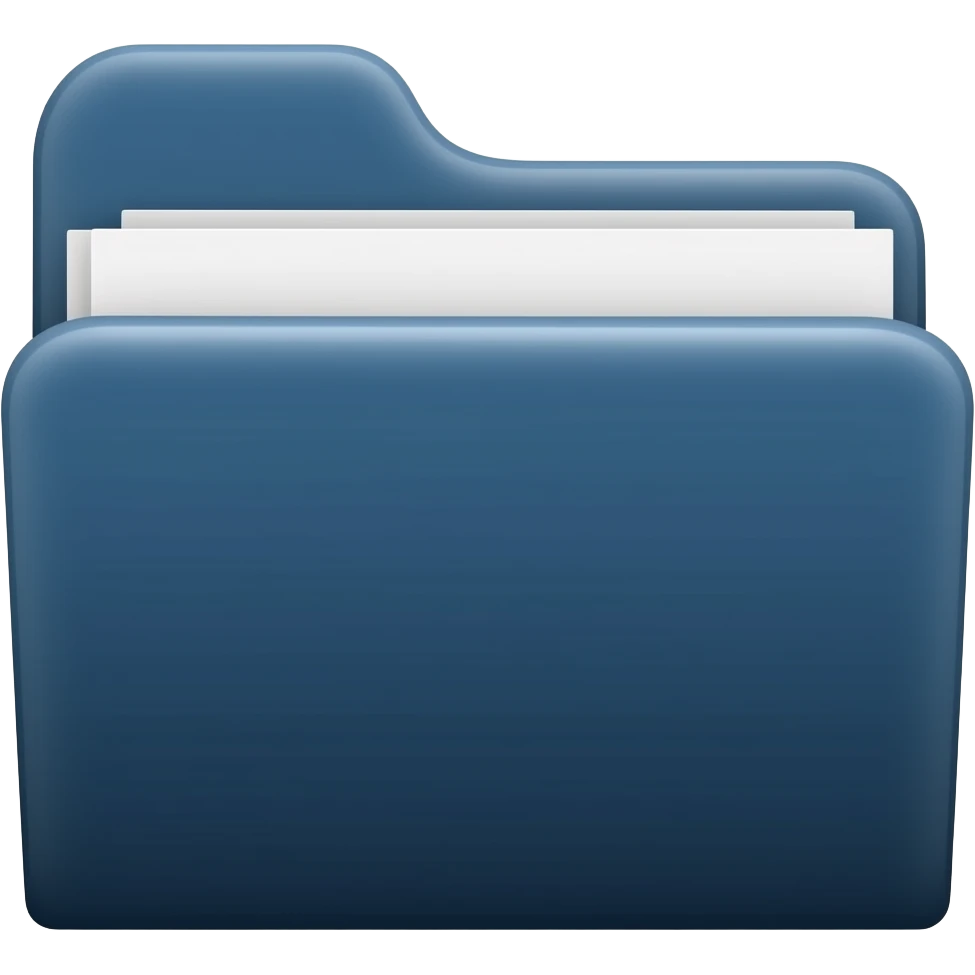 dark blue folder emoji
