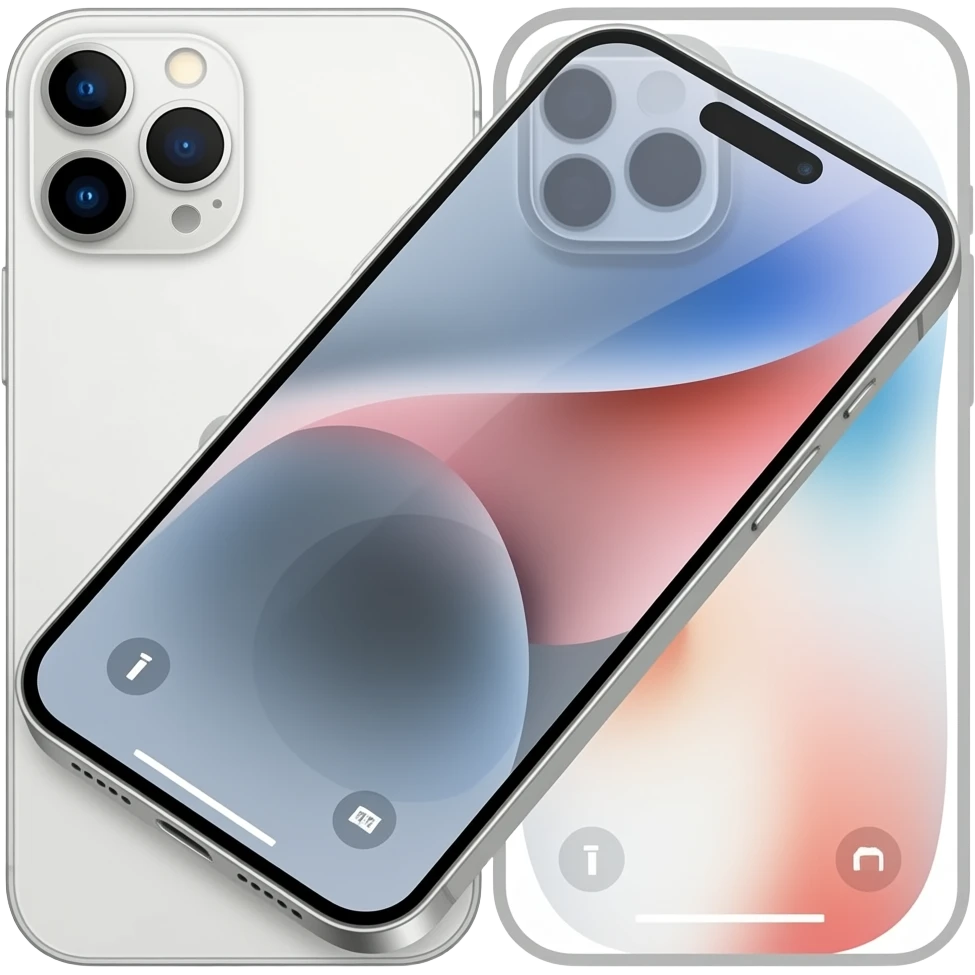 silver iphone 17 pro emoji