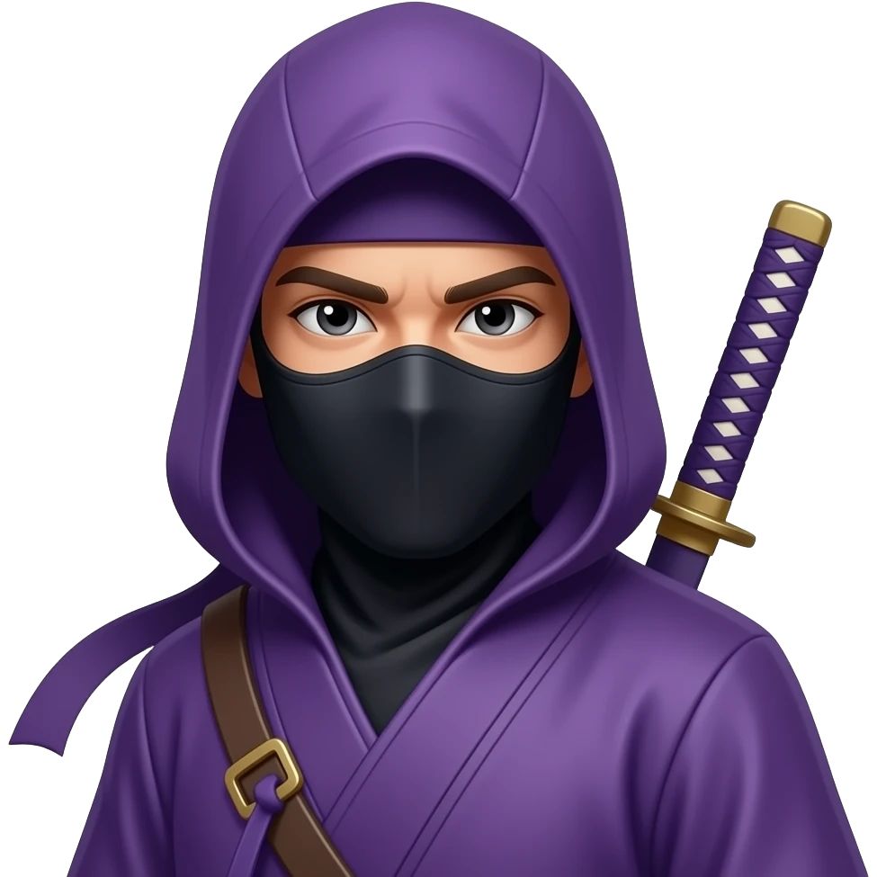 Purple ninja emoji