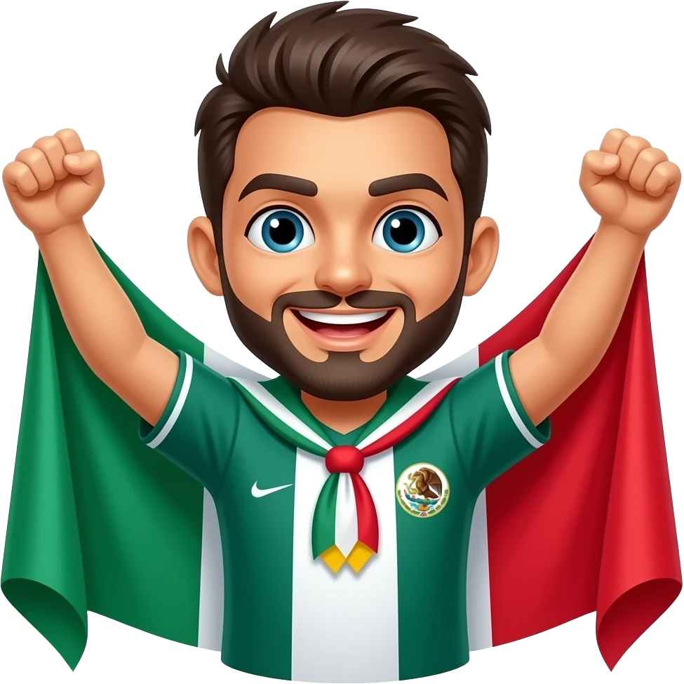 world cup happy mexican emoji