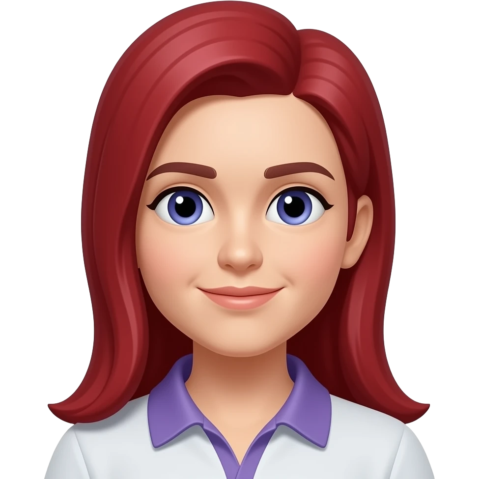 ปรับจากต้นฉบับเป็นตัวสีแดงอมม่วง emoji