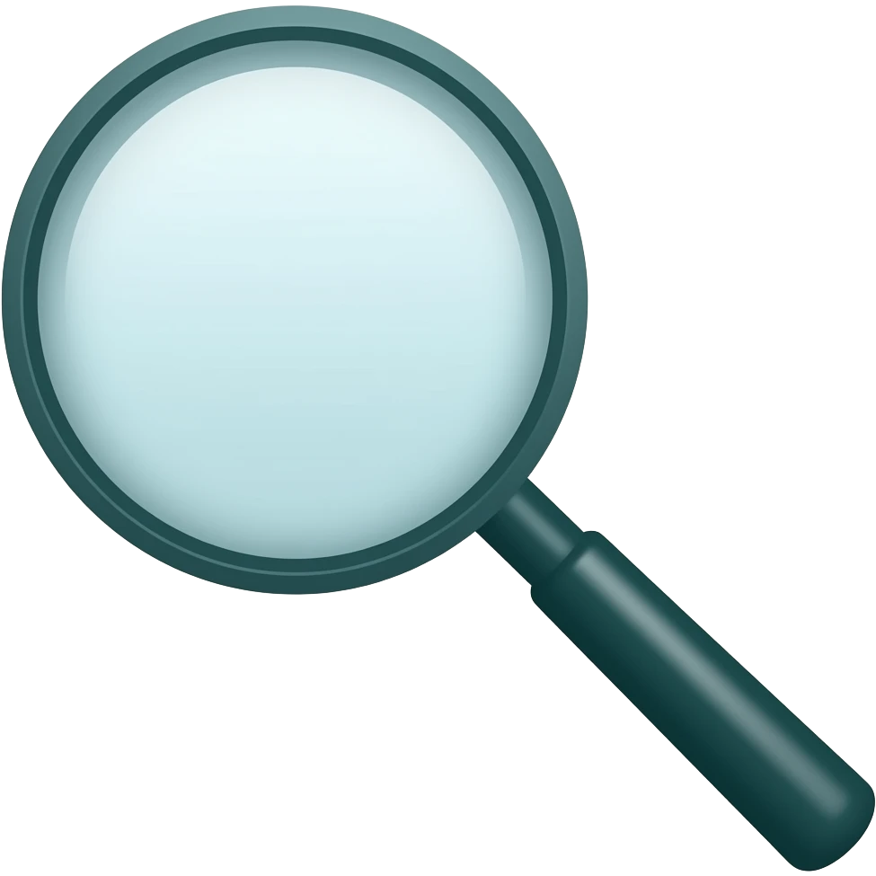 i wan a simple dark green lined magnifier emoji emoji