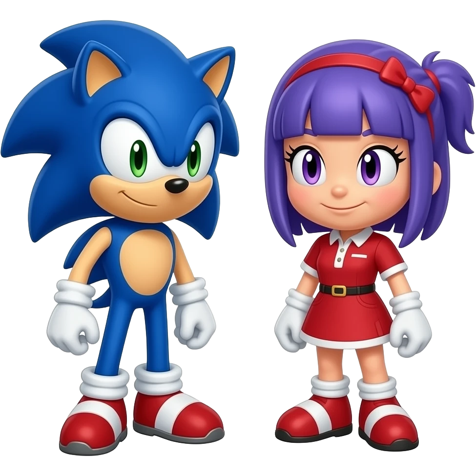 Faça um emoji do Sonic e a Mônica emoji