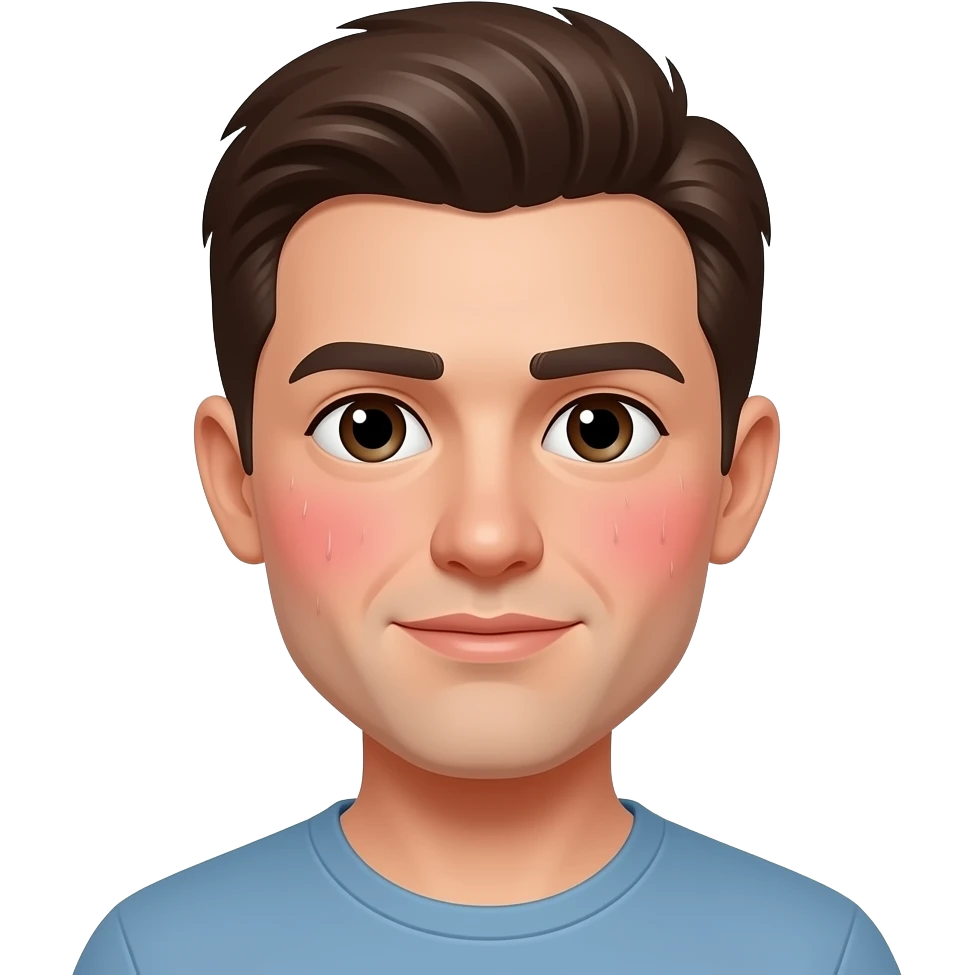facial flushing emoji