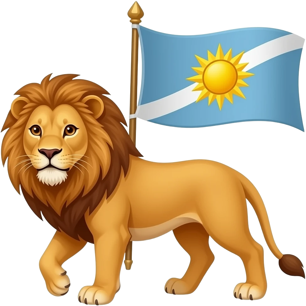 ایموجی پرچم شیر خورشید بساز emoji