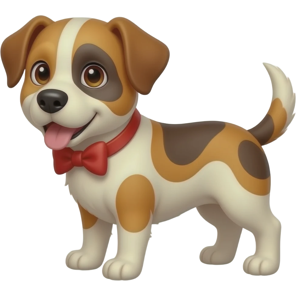 Cachorro com laço emoji