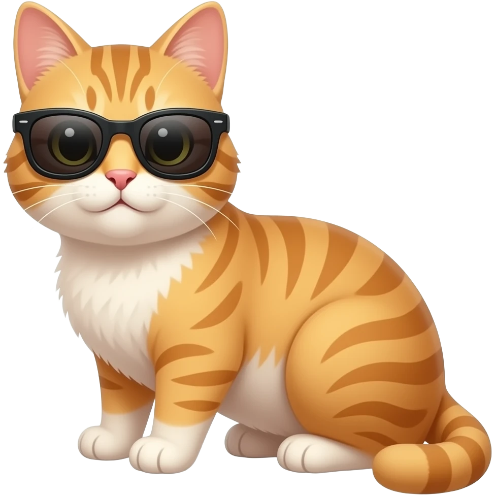 Cat wearing sunglasses emoji