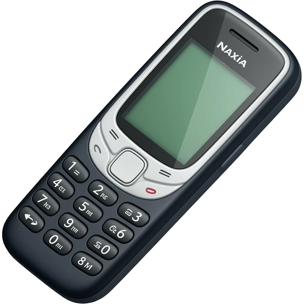 burner phone in the style of a nokia non smartphone emoji