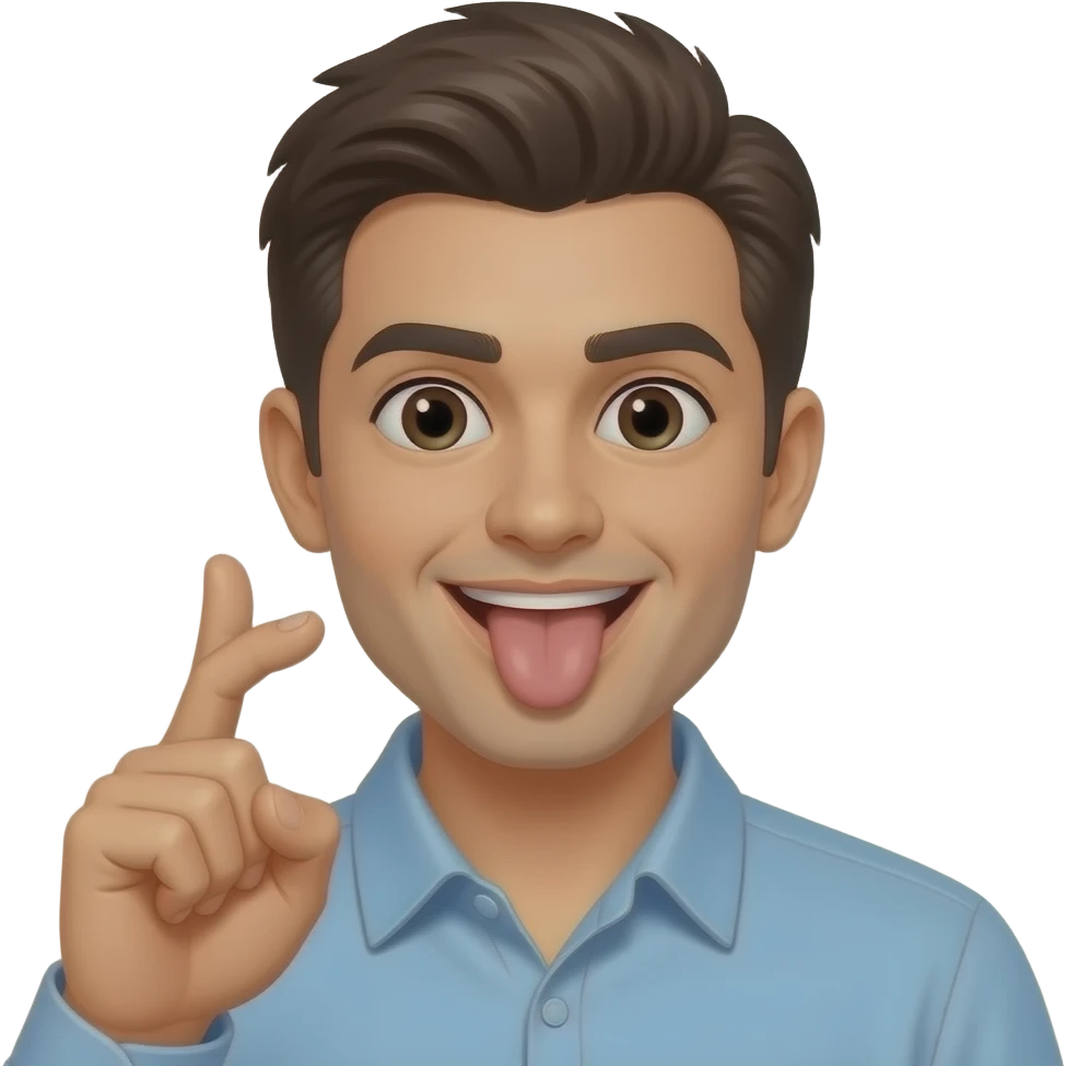 🤏🏼😛 emoji