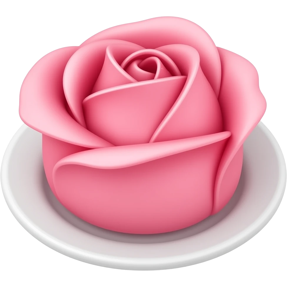Macaron rose emoji