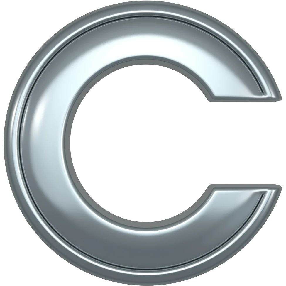 C button like  without circle emoji