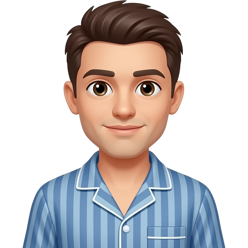 Human with pajamas emoji