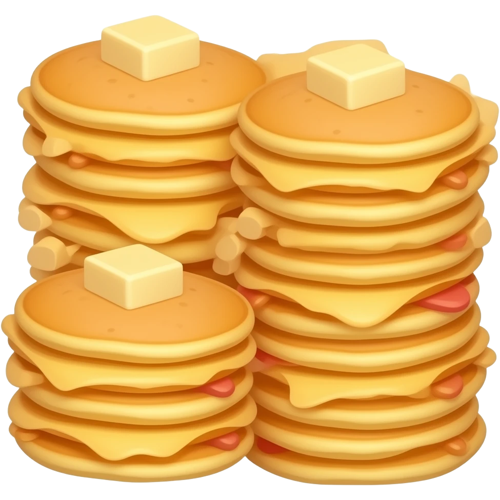 French toast sticks with stacks of pancakes emoji