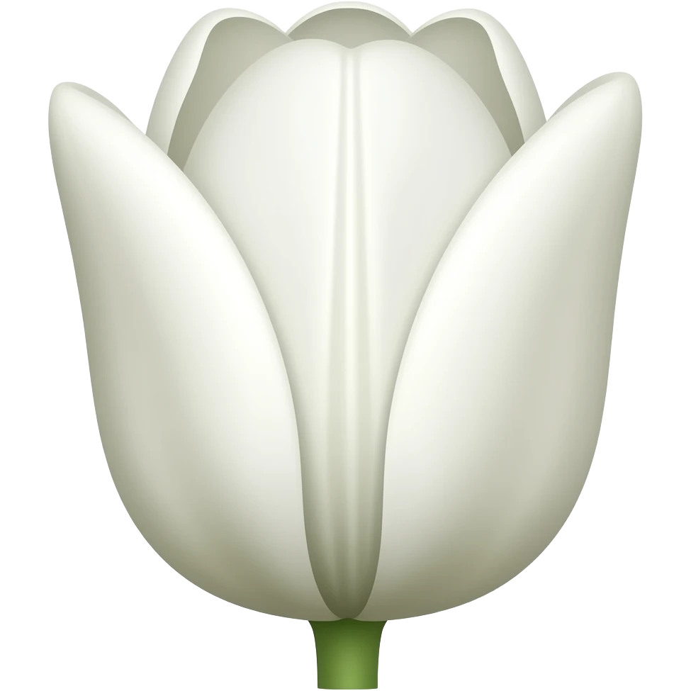 Tulipe blanche emoji
