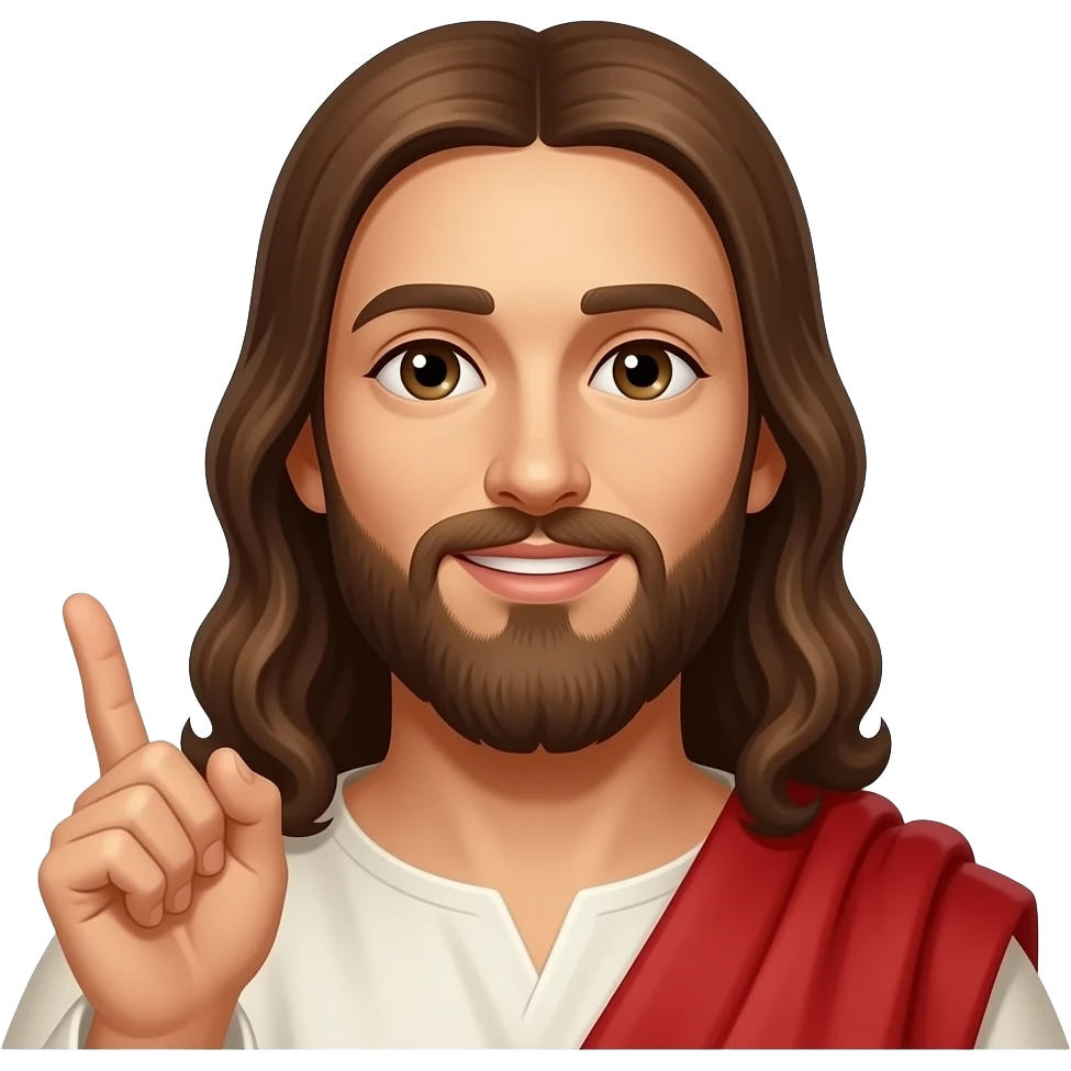 jesus indicando un detalle emoji
