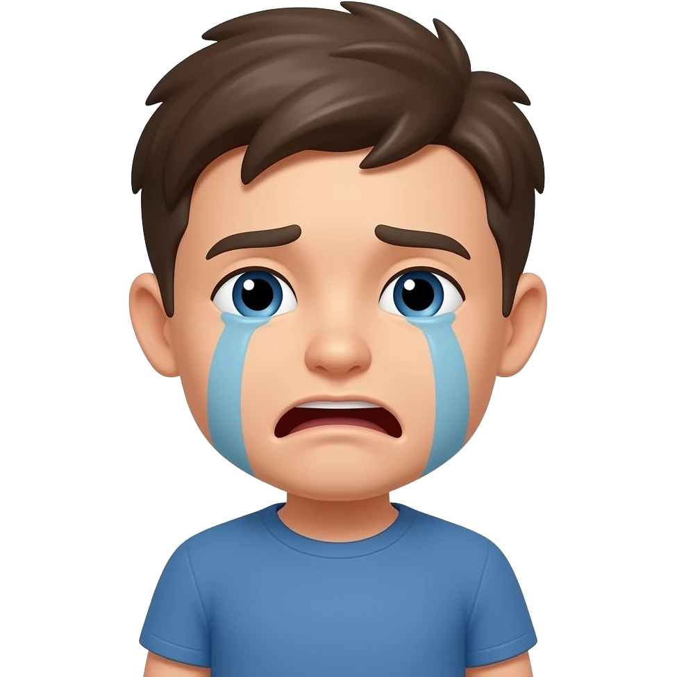 make the popular emoji where its the crying emoji with the first over its mouth emoji