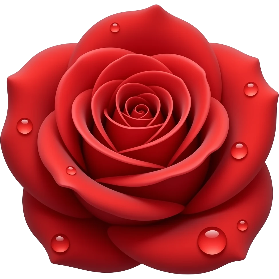 Red rose emoji