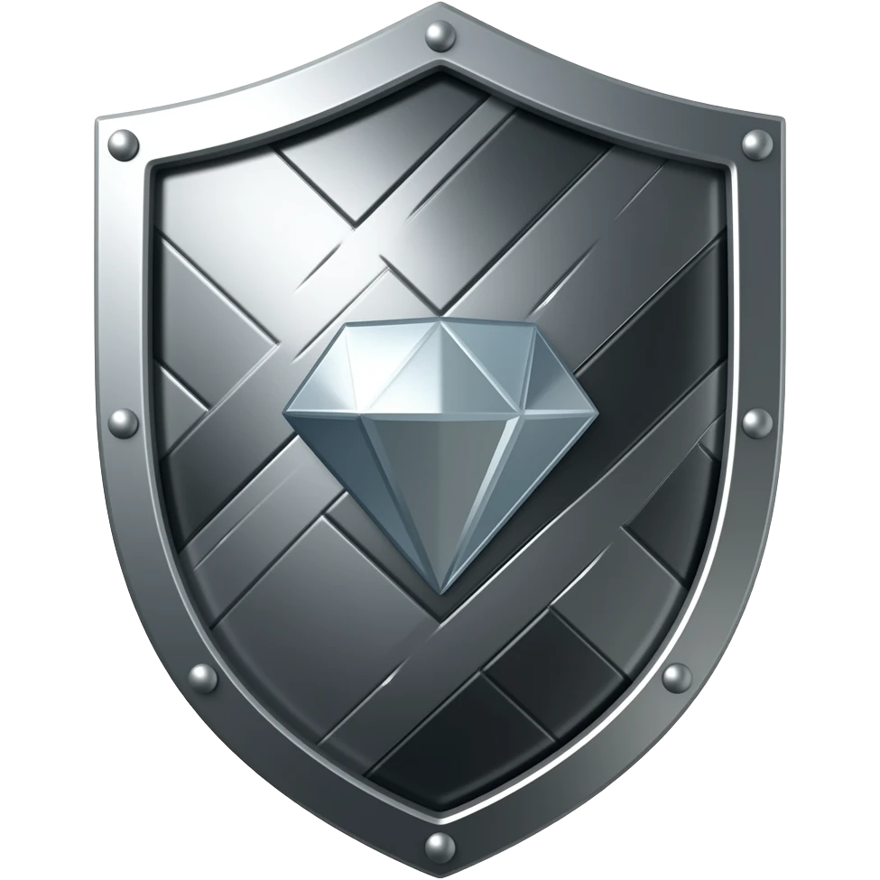 shield with diamond in middle emoji