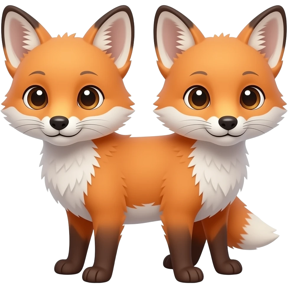 A red fox pup emoji