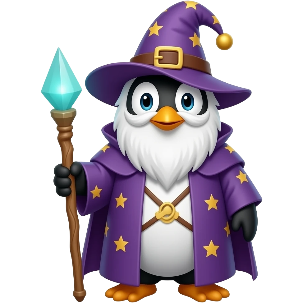 Penguin Wizard emoji