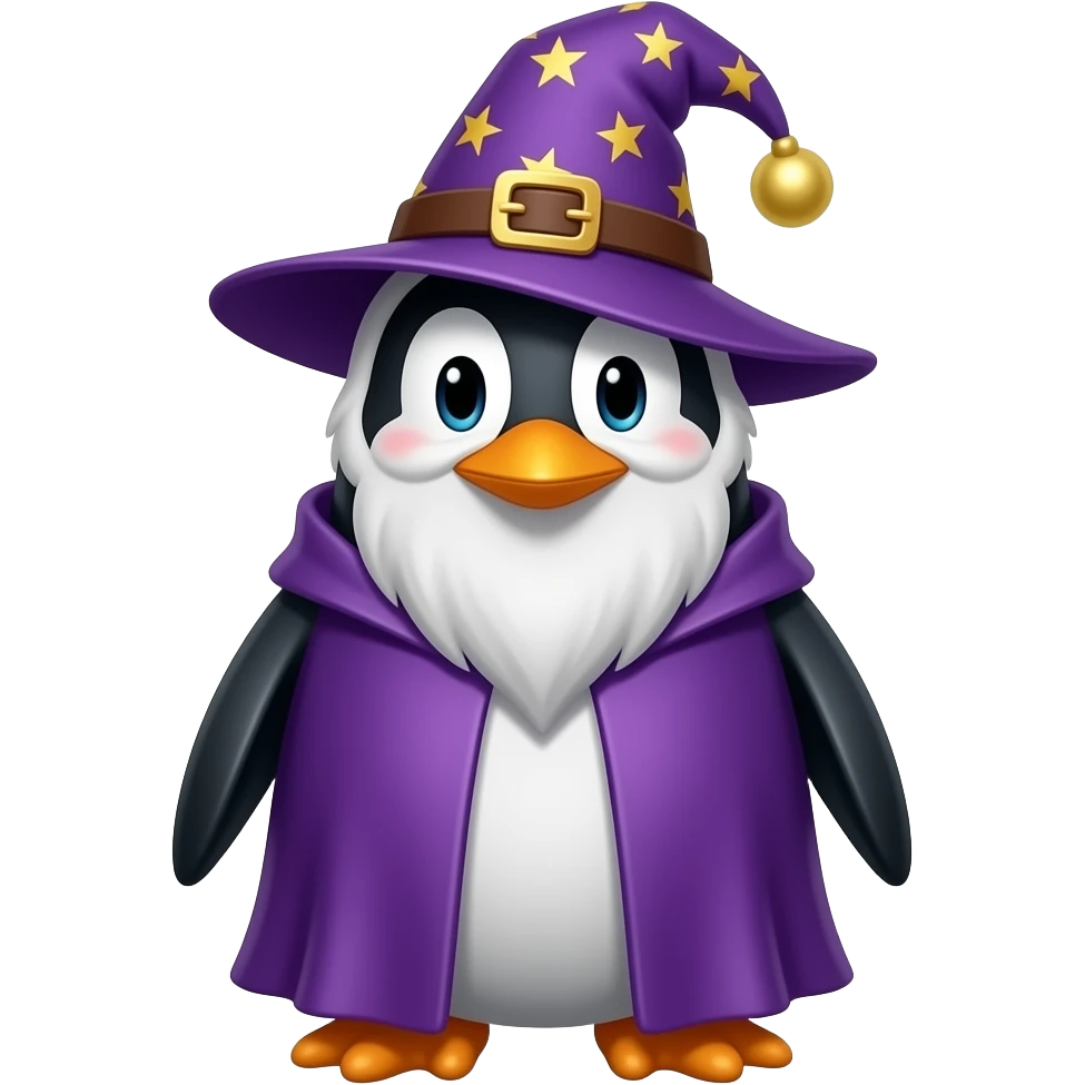 Penguin Wizard emoji