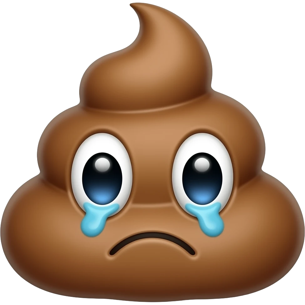 귀여운 캐릭터 똥 불쌍하게 생긴 emoji