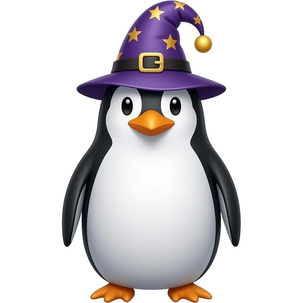 wizard penguin emoji