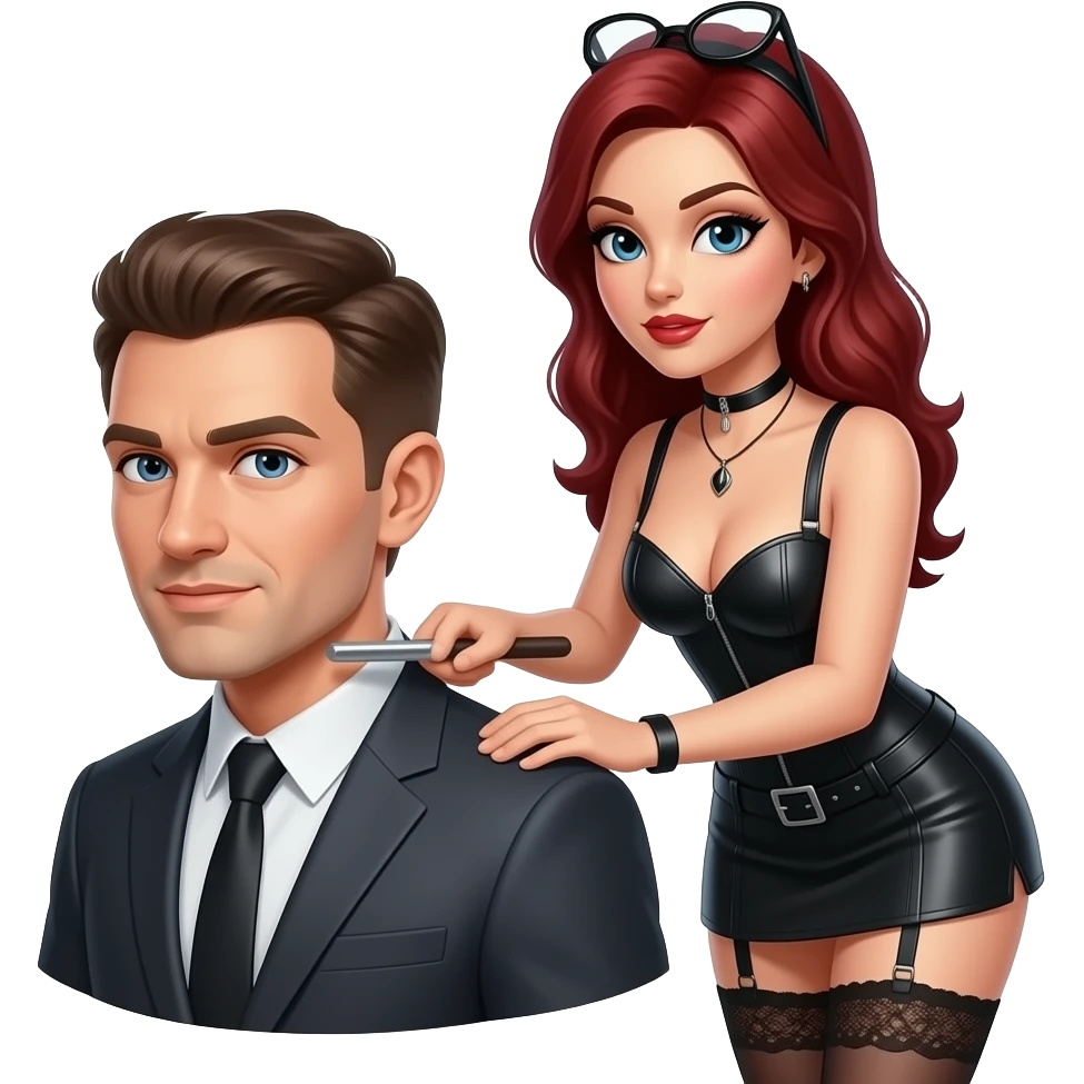 Femdom's pegging a male emoji