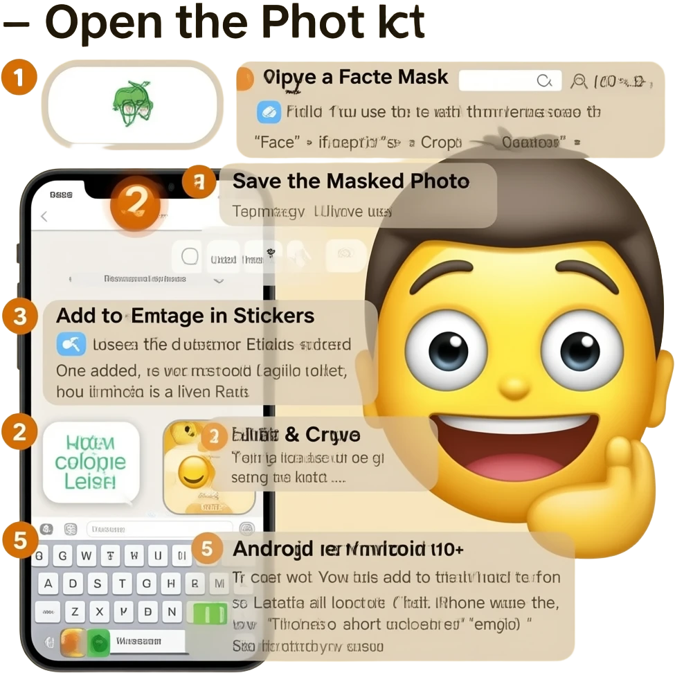 چطوری این عکس را وارد ایموجی موبایلم کنم emoji