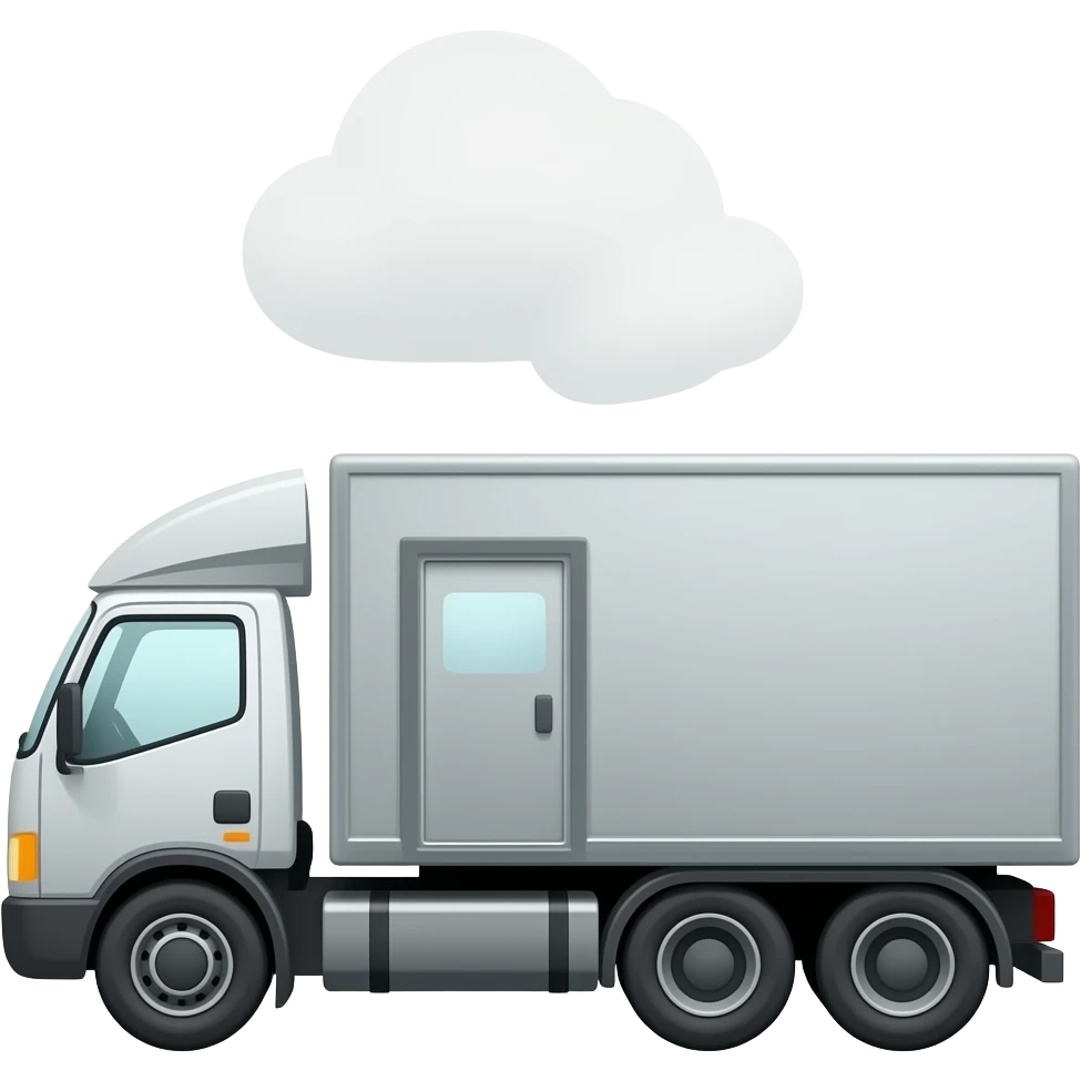 Car carrier Truck side emoji