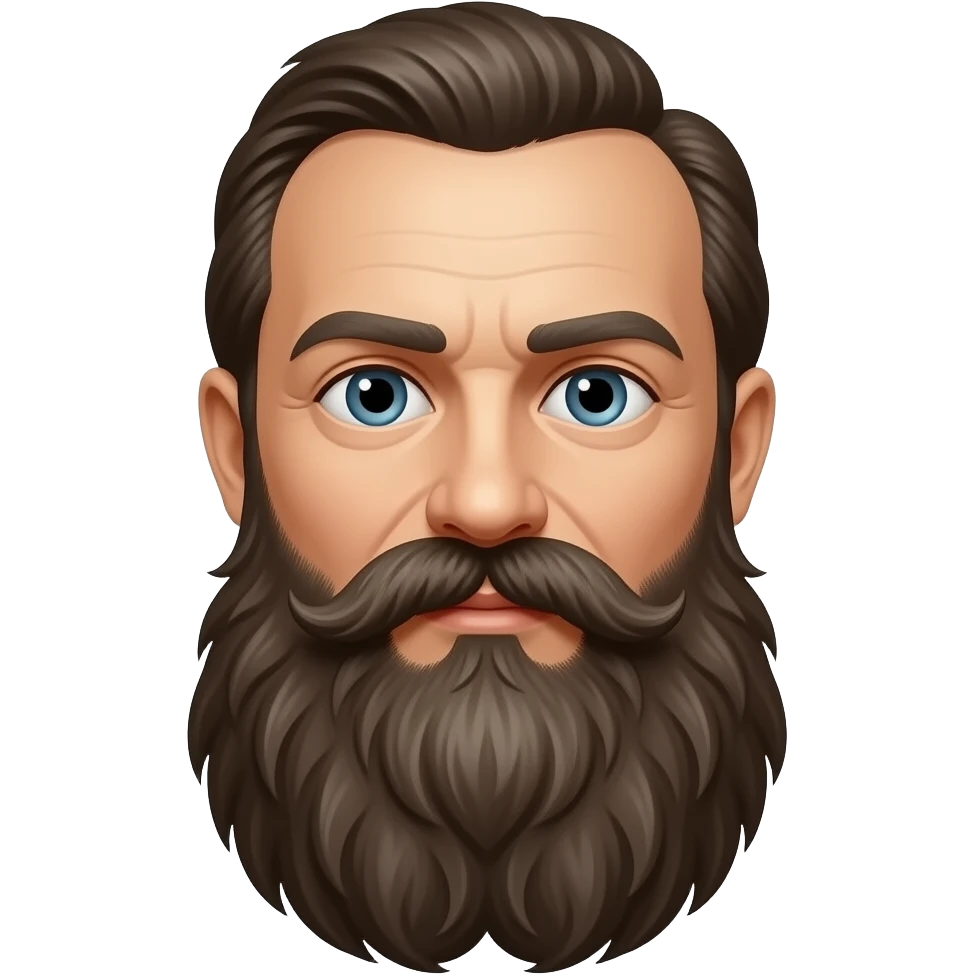 Bitmoji of Friedrich engel with big beard emoji