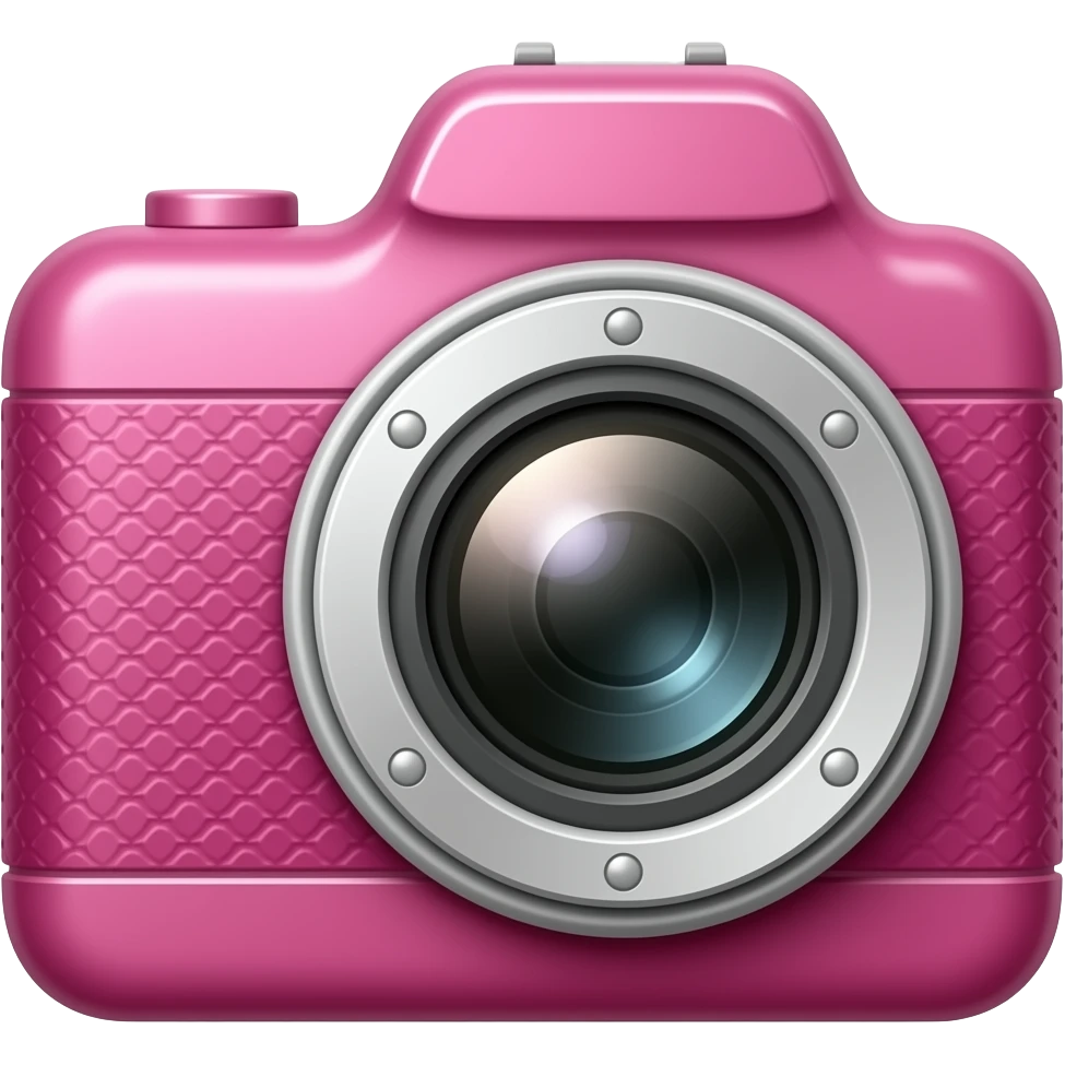 pink camera emoji