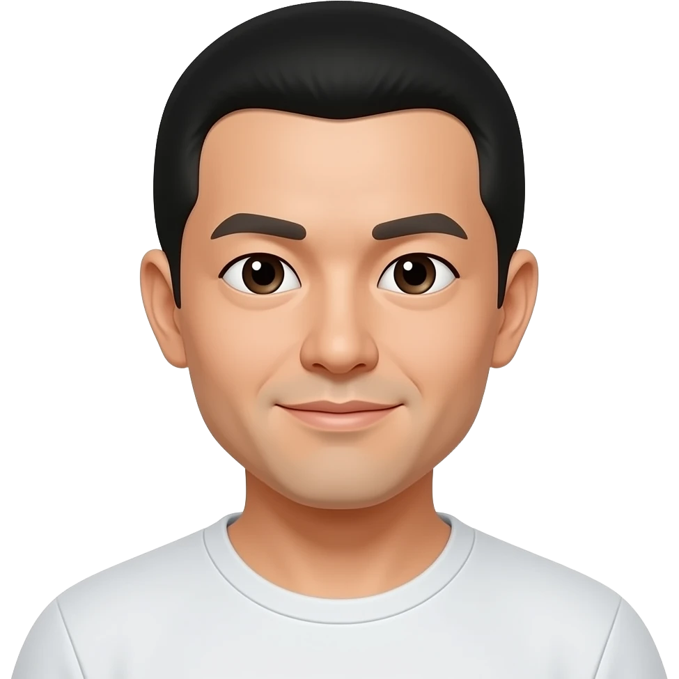 A Japanese man with a bowl cut emoji