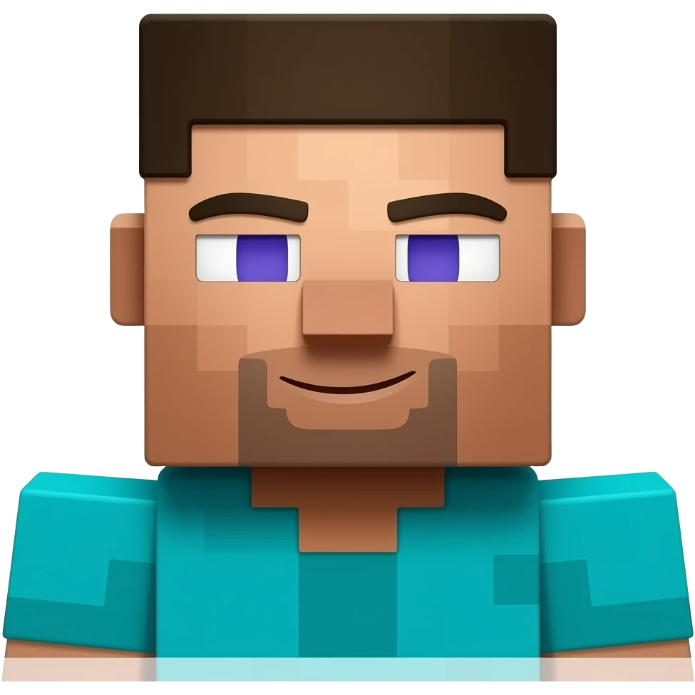 minecraft steve explaining emoji