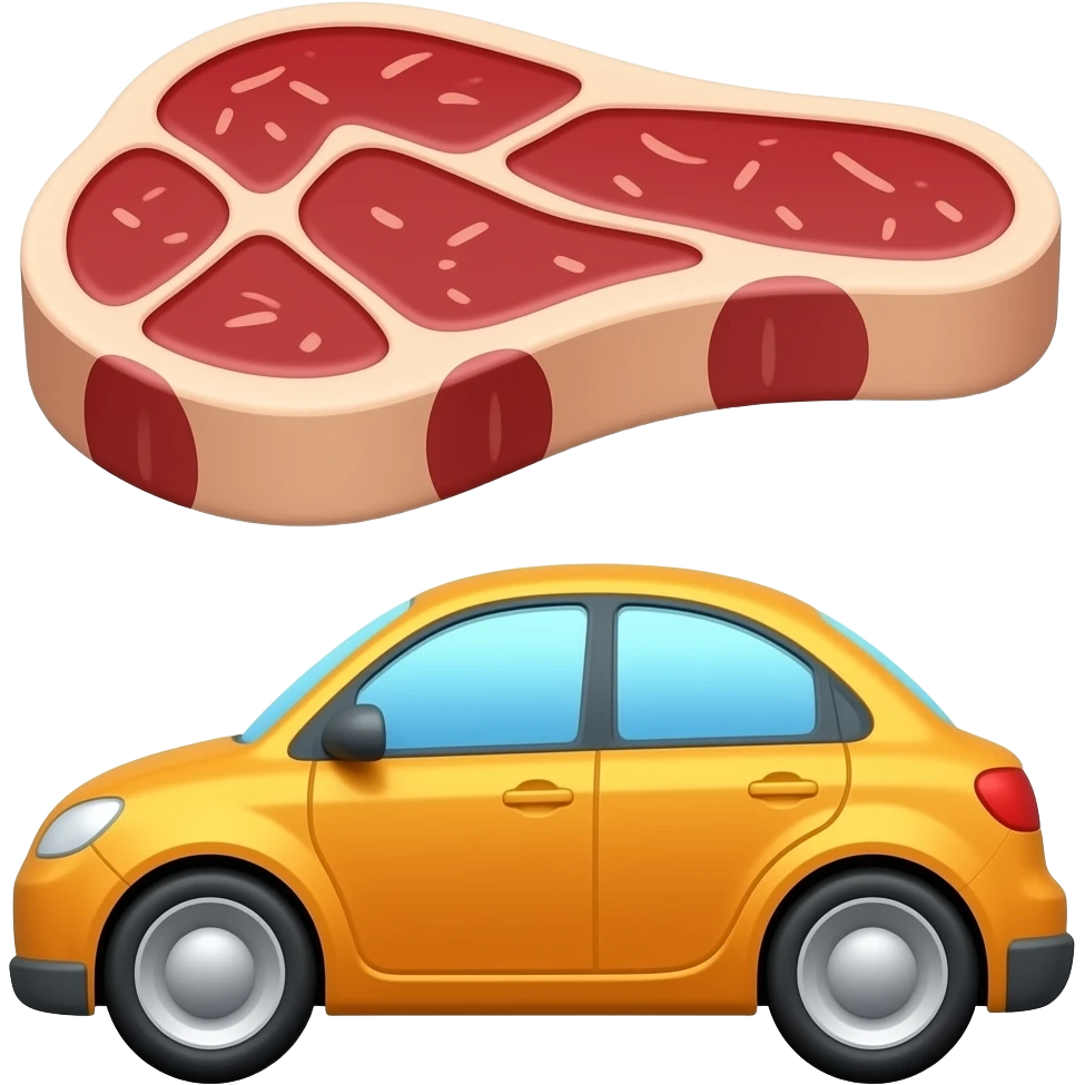 🥩🚗 emoji