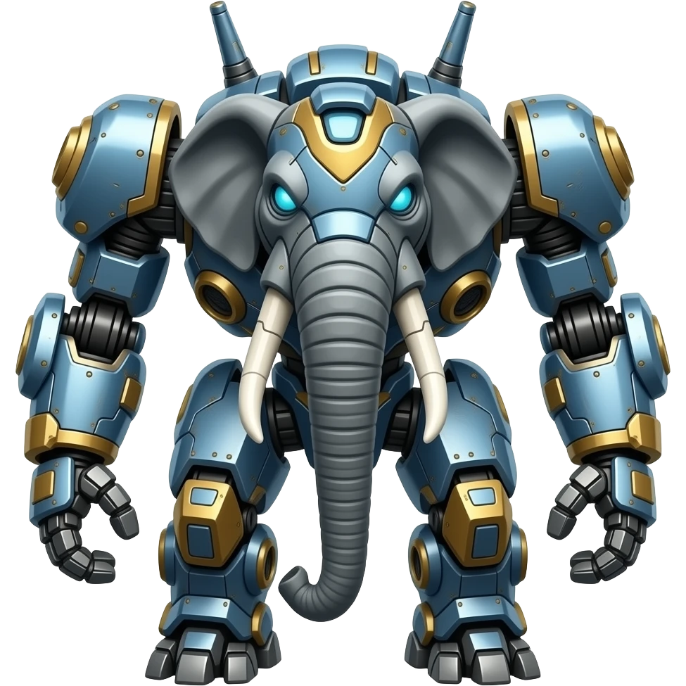 Armored mecha elephant robot killer emoji